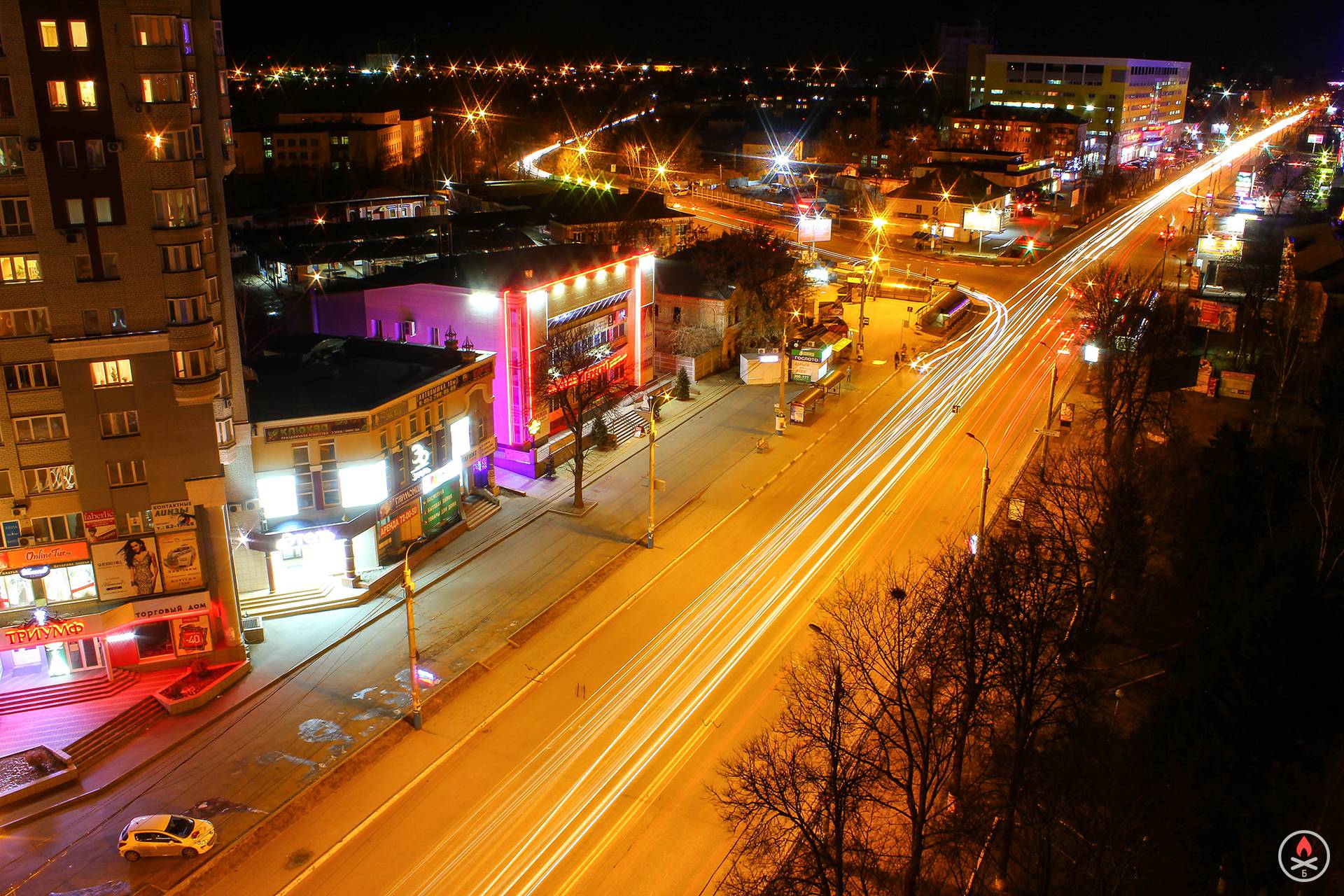 Площадь Ленина Брянск ночь